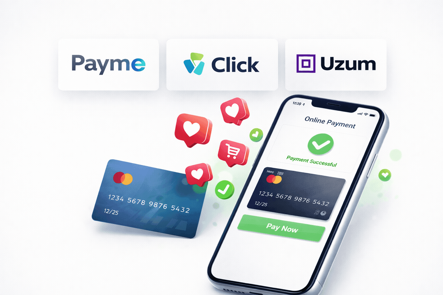 Payme、Click、Uzum：如何在网站上接入在线支付