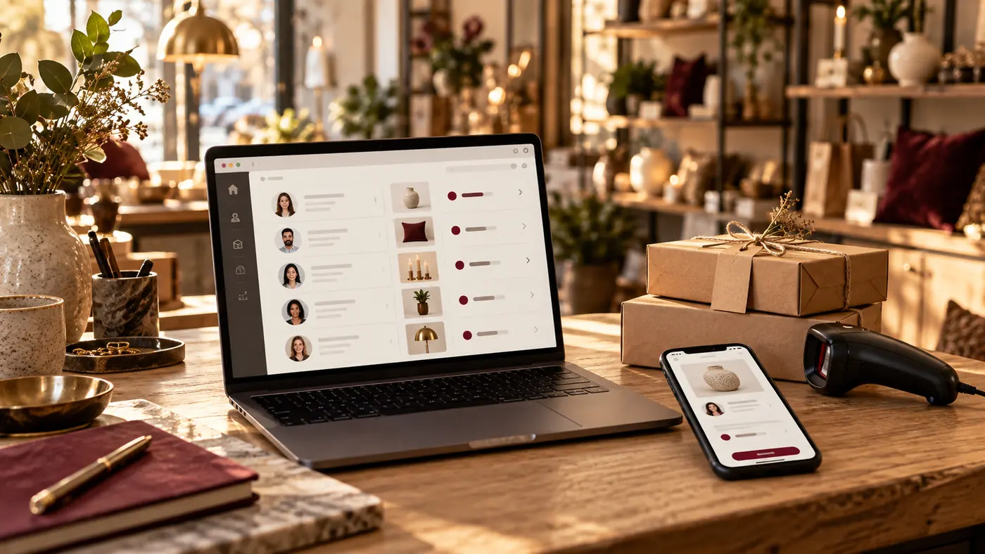 CRM for a shop: customers, orders and repeat sales