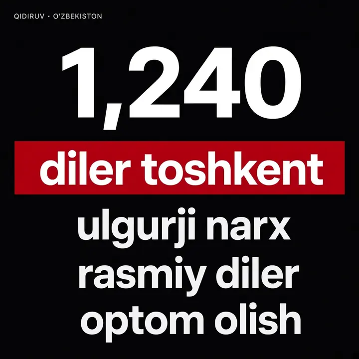 Search demand: dealer tashkent 1,240