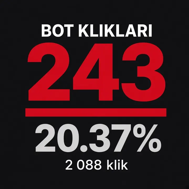 243 bot clicks caught, 20.37 percent of clicks